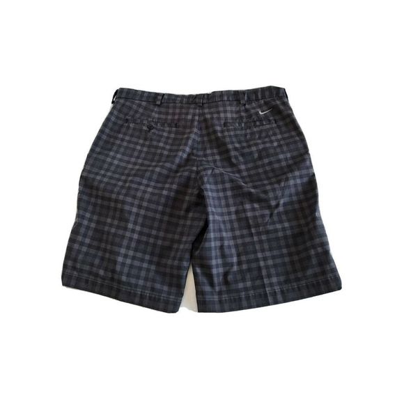 Nike Other - Nike 38 x 11" 452712 Core Black Plaid Flat Front Golf Shorts
